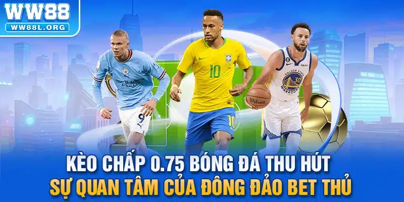 Kèo chấp 0.75 bóng đá thu hút sự quan tâm của đông đảo bet thủ